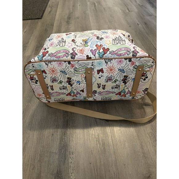 Authentic Disney Parks Dooney & Bourke Sketch Weekender Tote Duffle Bag Luggage - Picture 8 of 11